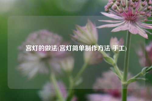 宫灯的做法(宫灯简单制作方法 手工)